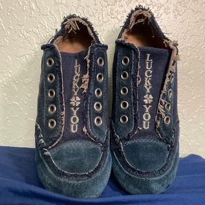 Lucky You Brand Suede Slip On